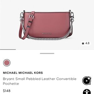 Michael Kors LIGHT PINK Convertible Clutch